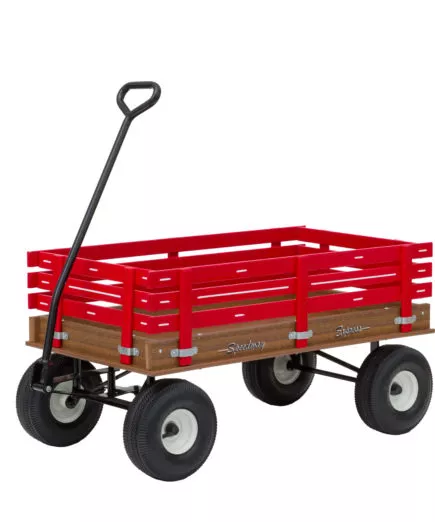 red poly wagon