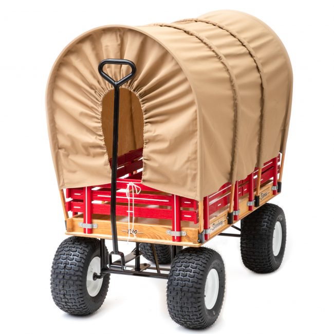 play covered wagon