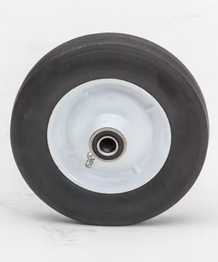 8175h 8 hard rubber wheel 81 75 ribbed 1 3 8 oc appliance washer tire