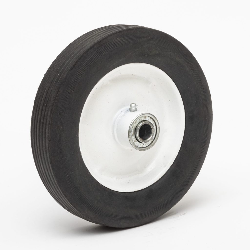 Solid Rubber Spoked Poly Wheel Ironton 8in