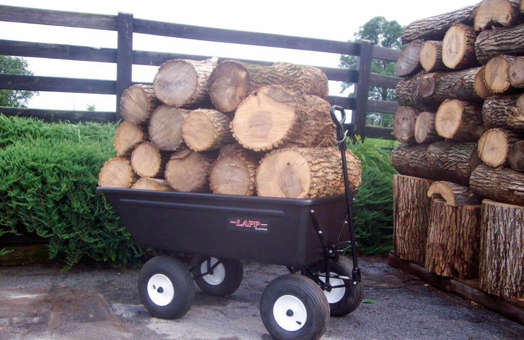 poly firewood cart